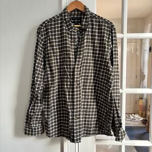 Banana Republic Men's Button Down Untucked Fit 100% Cotton Size XL